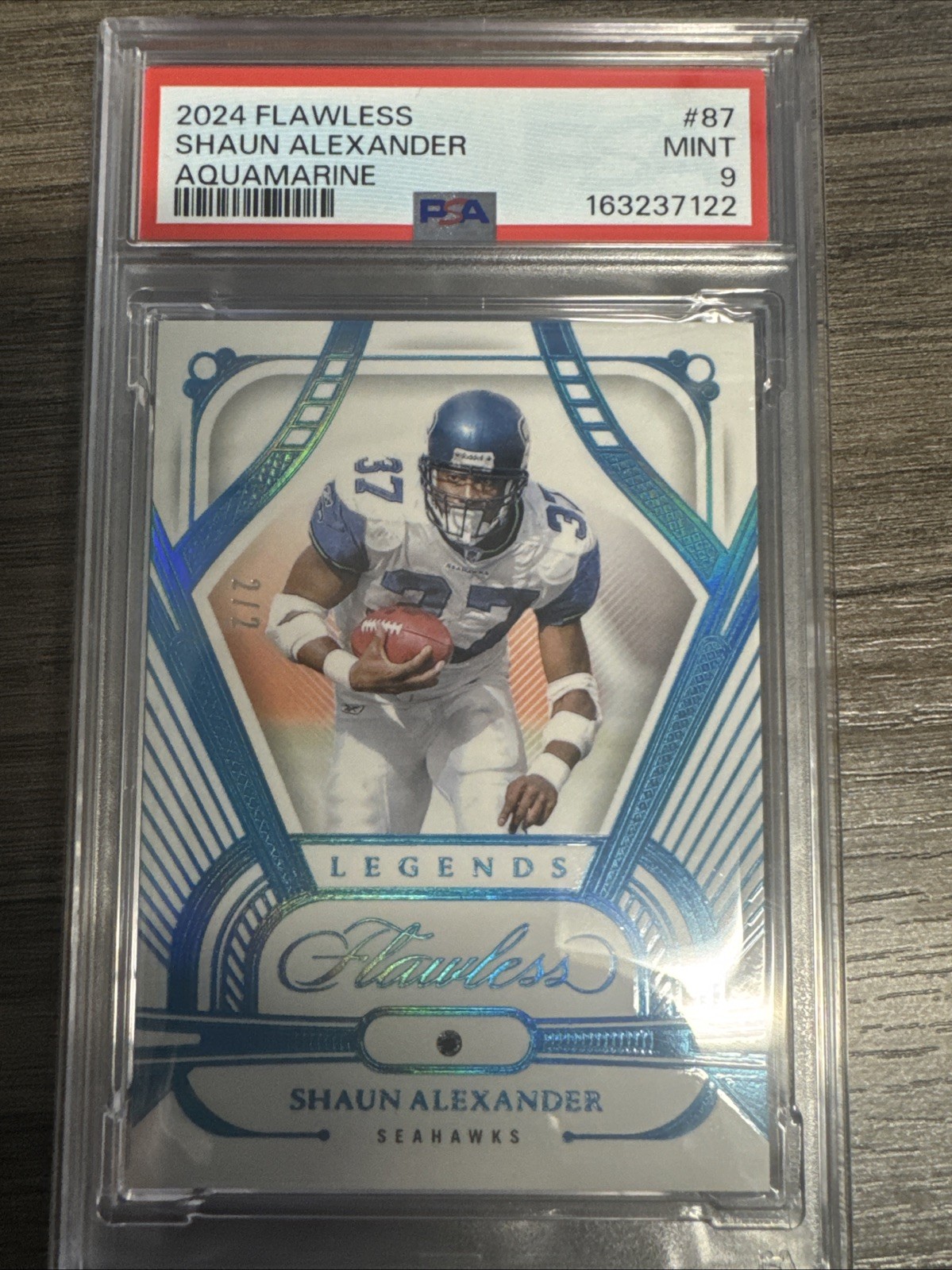 2024 Panini Flawless Shaun Alexander Aquamarine /2 2024 Panini Flawless Shaun Alexander Aquamarine /2