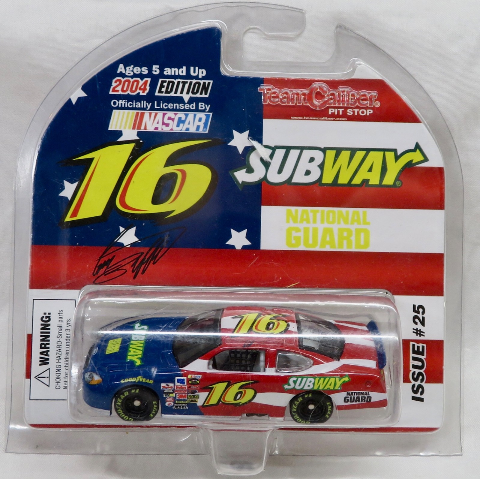 2004 Team Caliber Pit Stop - 1:64 - #16 - Subway - National Guard - Issue #25