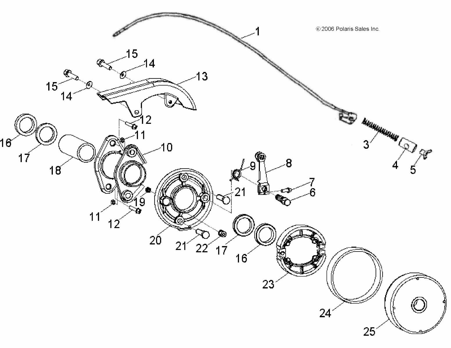 QTY 18 | 2001-2024 Polaris Youth ATV Rear Brake Lock Nut 0450881