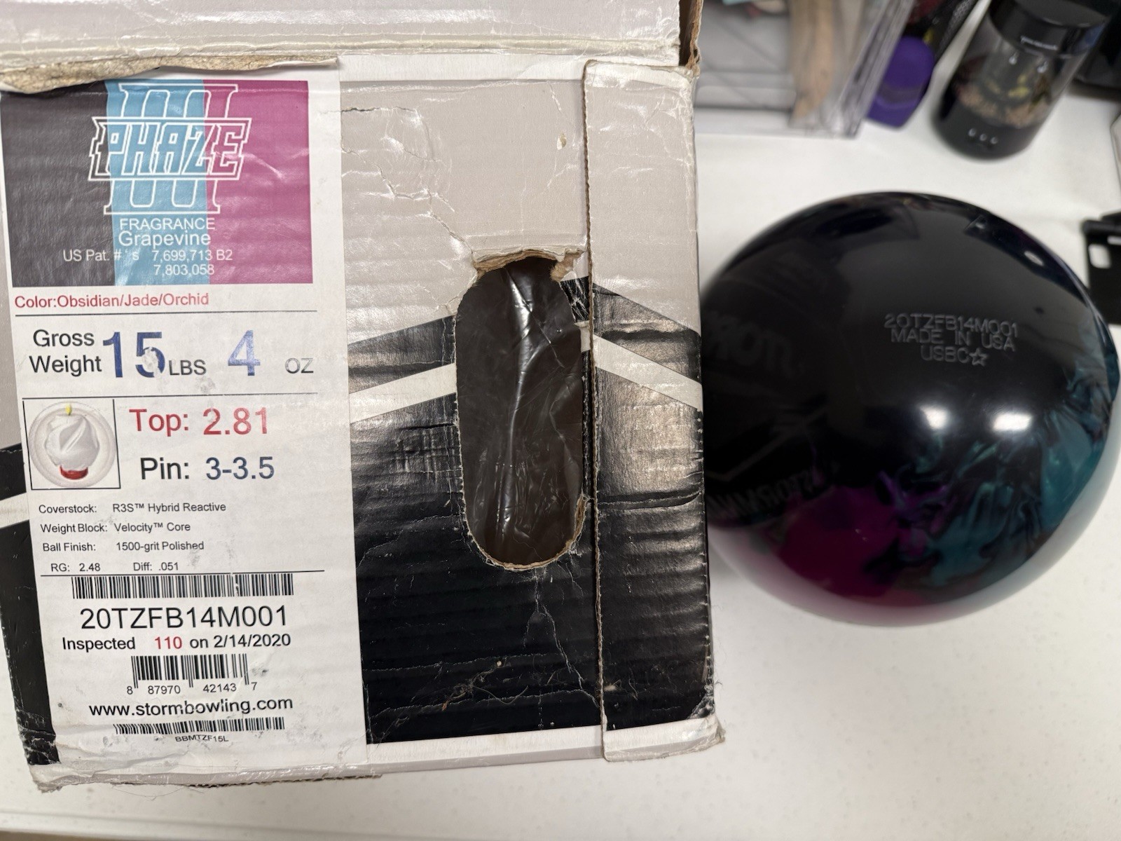 New in box 15lb Storm Phaze III New in box 15lb Storm Phaze III