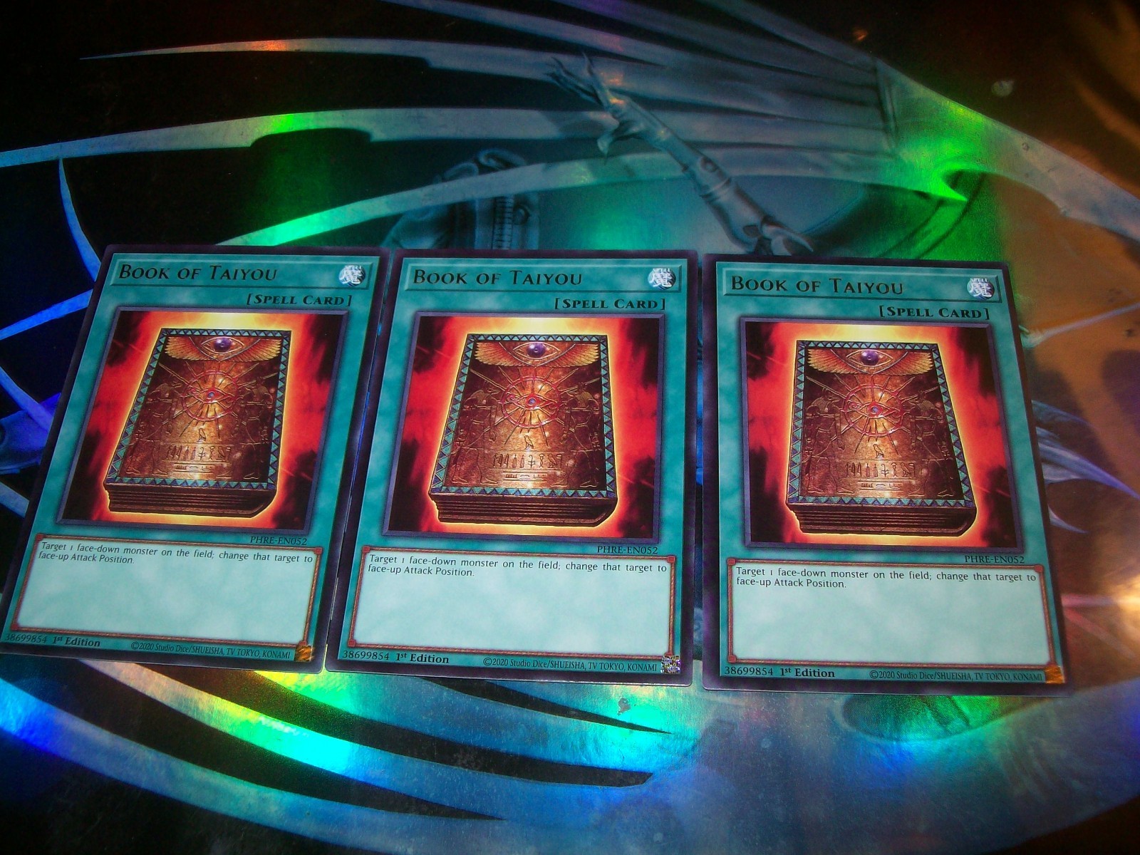 3x Book of Taiyou 1st Edition Rare PHRE-EN052 Yu-Gi-Oh 3x Book of Taiyou 1st Edition Rare PHRE-EN052 Yu-Gi-Oh