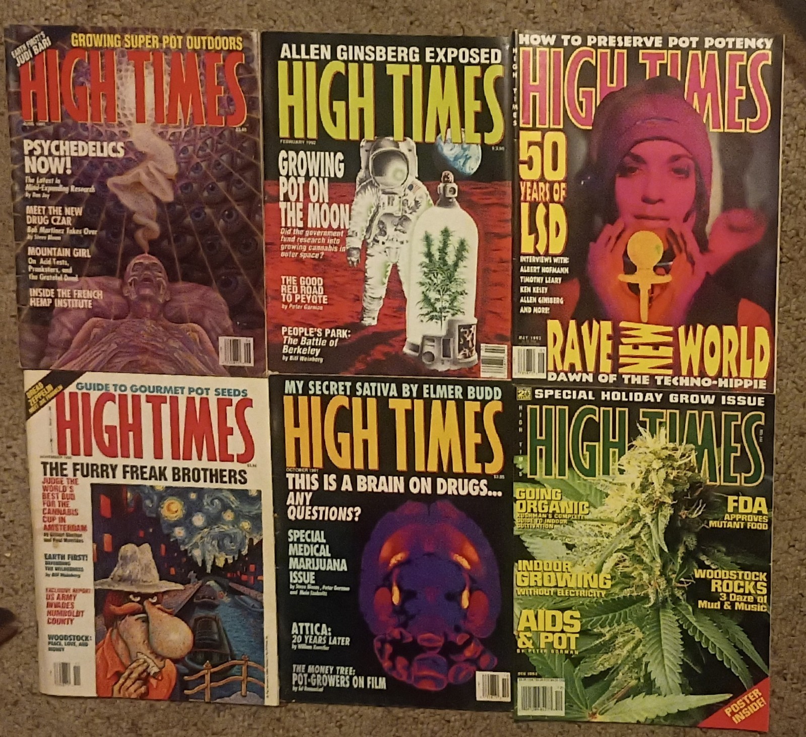 High Times Magazine Lot of 6 Issues 1990s VGC High Times Magazine Lot of 6 Issues 1990s VGC