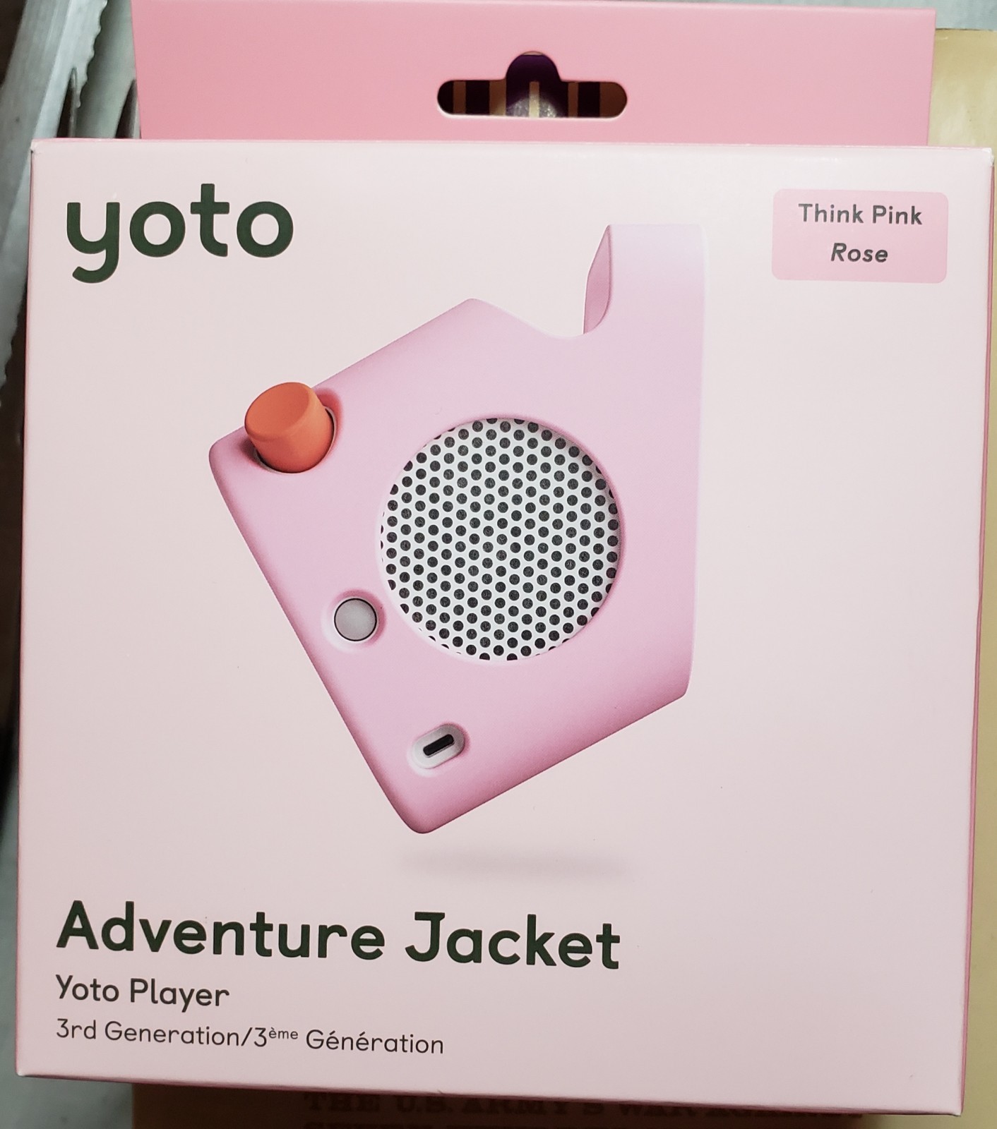 Yoto Adventure Jacket NIP Pink for Yoto Player Handle Bump-Proof Yoto Adventure Jacket NIP Pink for Yoto Player Handle Bump-Proof