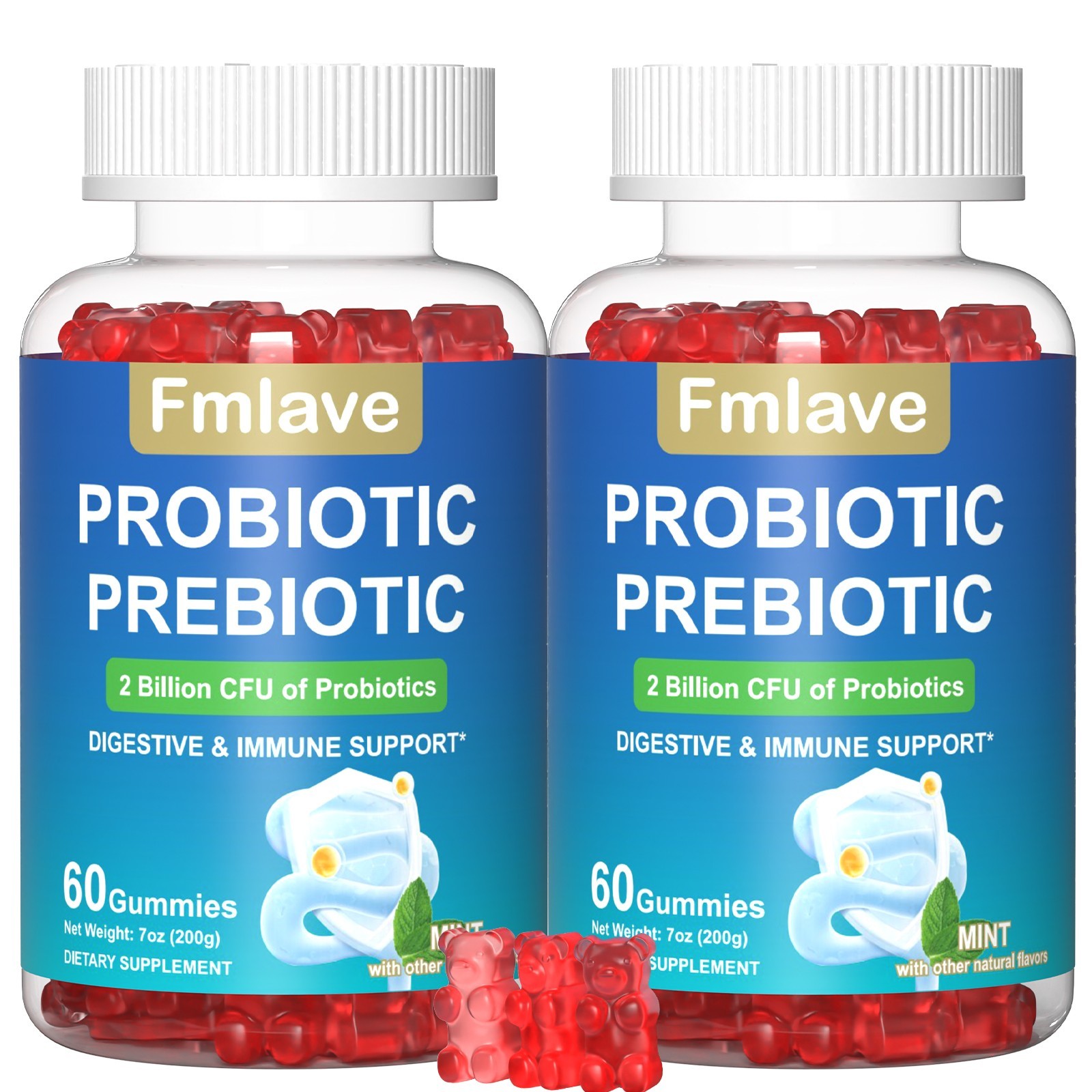 Digestive Advantage Daily Probiotics 120 Gummies EXP 2027, 2 Billion CFUs 2 Pack Digestive Advantage Daily Probiotics 120 Gummies EXP 2027, 2 Billion CFUs 2 Pack