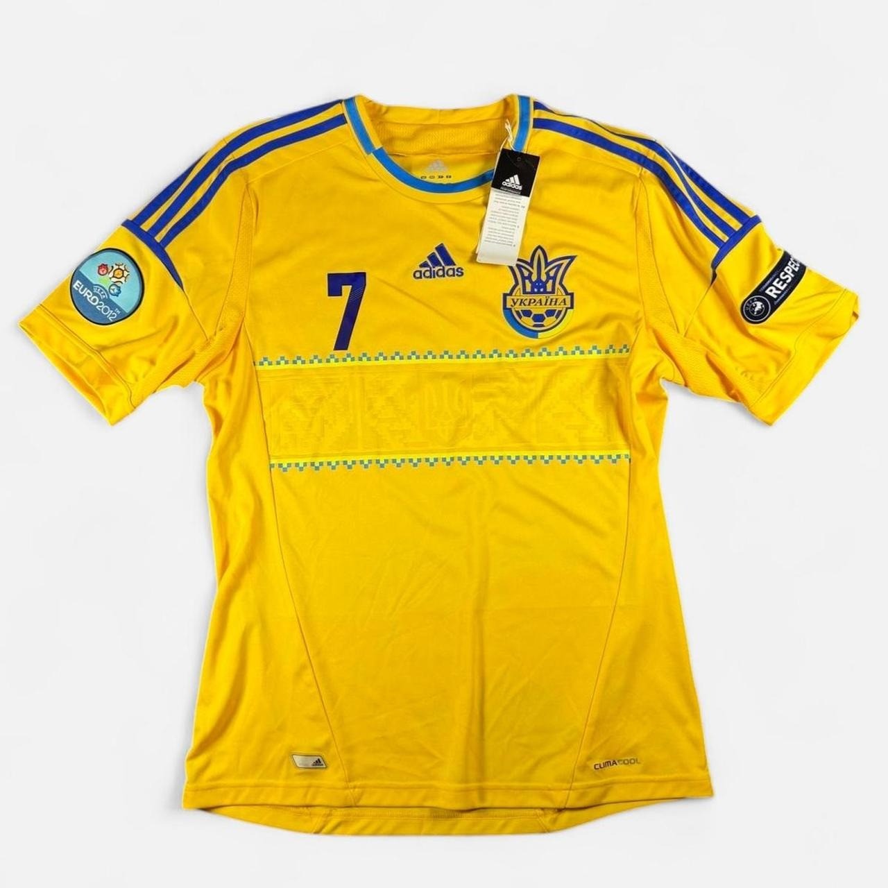 NEW Adidas Ukraine National Team #7 Shevchenko Home Jersey 2012–2013 Size M NEW Adidas Ukraine National Team #7 Shevchenko Home Jersey 2012–2013 Size M
