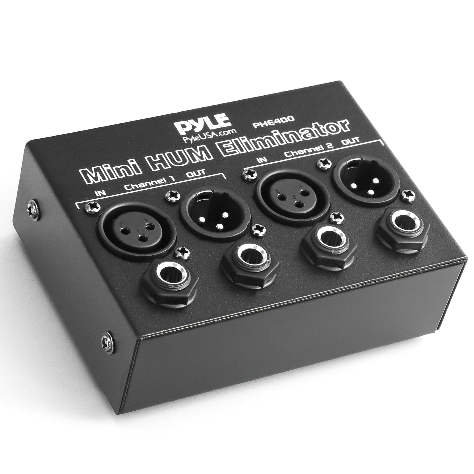 Pyle Compact Mini Hum Eliminator Box 2 Channel Passive Ground Loop Isolator,... Pyle Compact Mini Hum Eliminator Box 2 Channel Passive Ground Loop Isolator,...