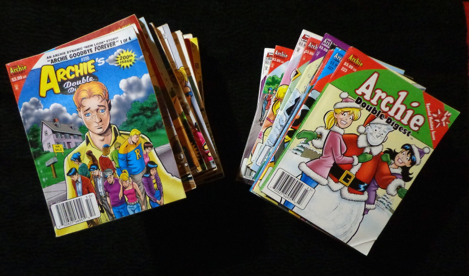 LOT OF 22 ARCHIE'S DOUBLE DIGEST COMICS 2006-2011 LOT OF 22 ARCHIE'S DOUBLE DIGEST COMICS 2006-2011