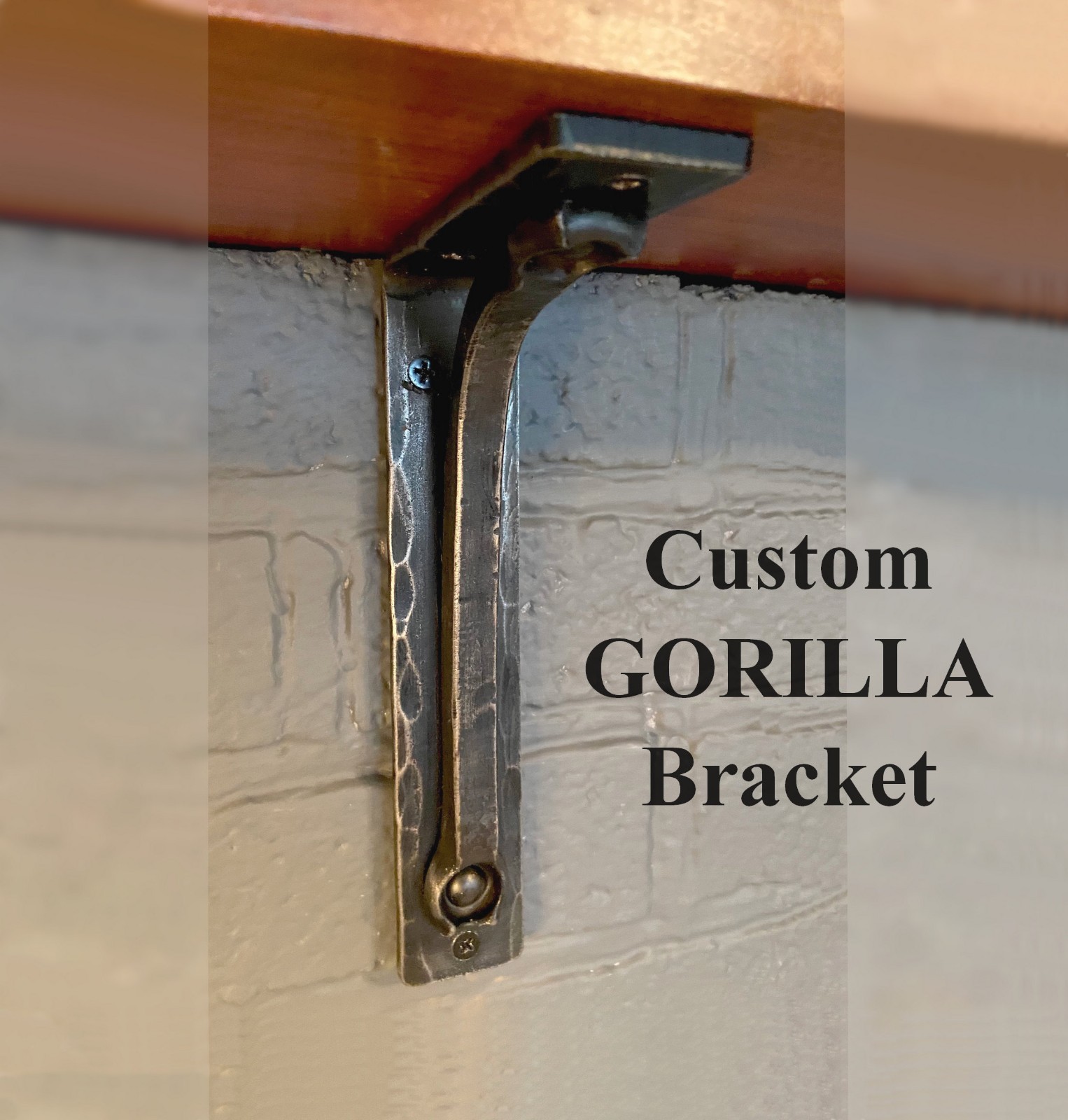 Heavy Duty GORILLA Mantel Brackets Made in USA, Any Size Mantel Support
