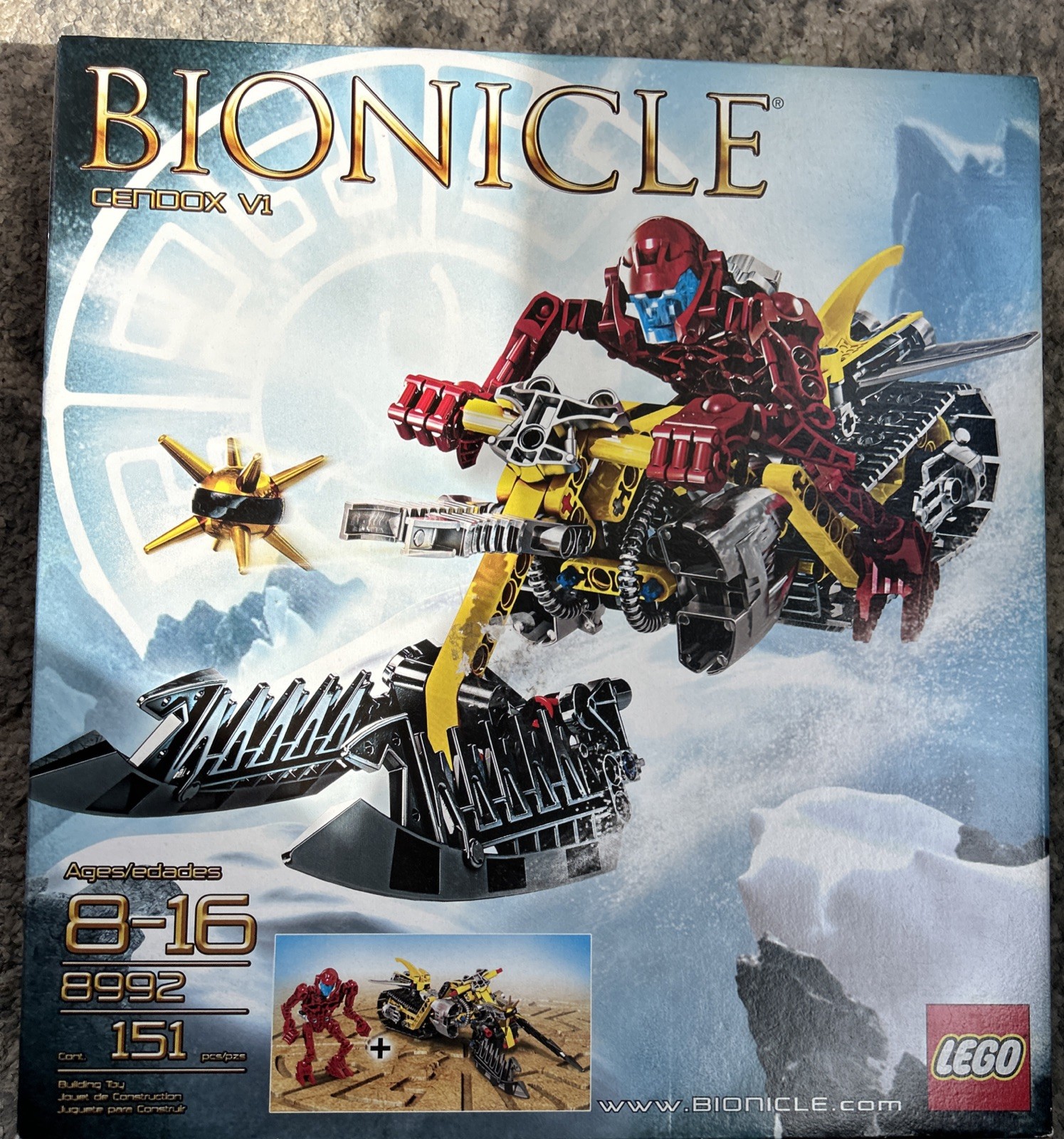 Cendox V1 - Lego Bionicle Glatorian 8992 NEW SEALED Cendox V1 - Lego Bionicle Glatorian 8992 NEW SEALED