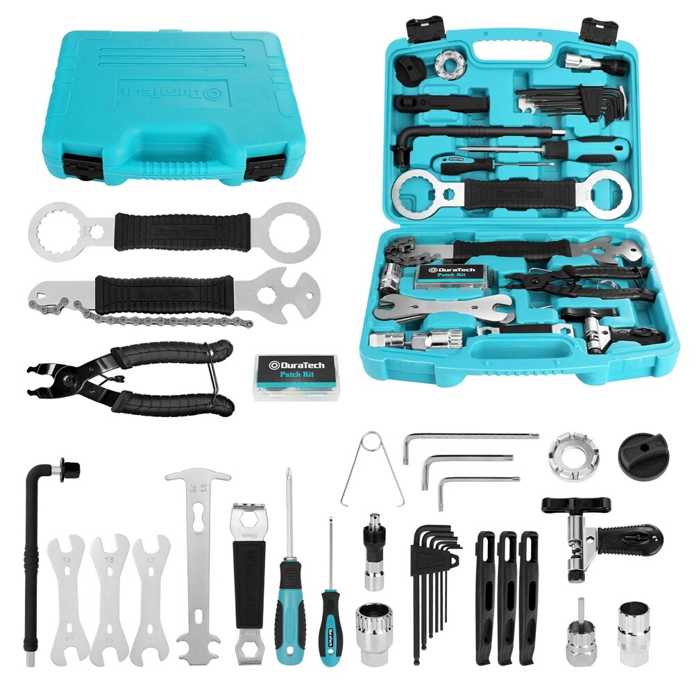 DURATECH 41PCS Bike Tool Kit Bicycle Tool Kit w/Storage Box Bike Repair Tool Kit DURATECH 41PCS Bike Tool Kit Bicycle Tool Kit w/Storage Box Bike Repair Tool Kit