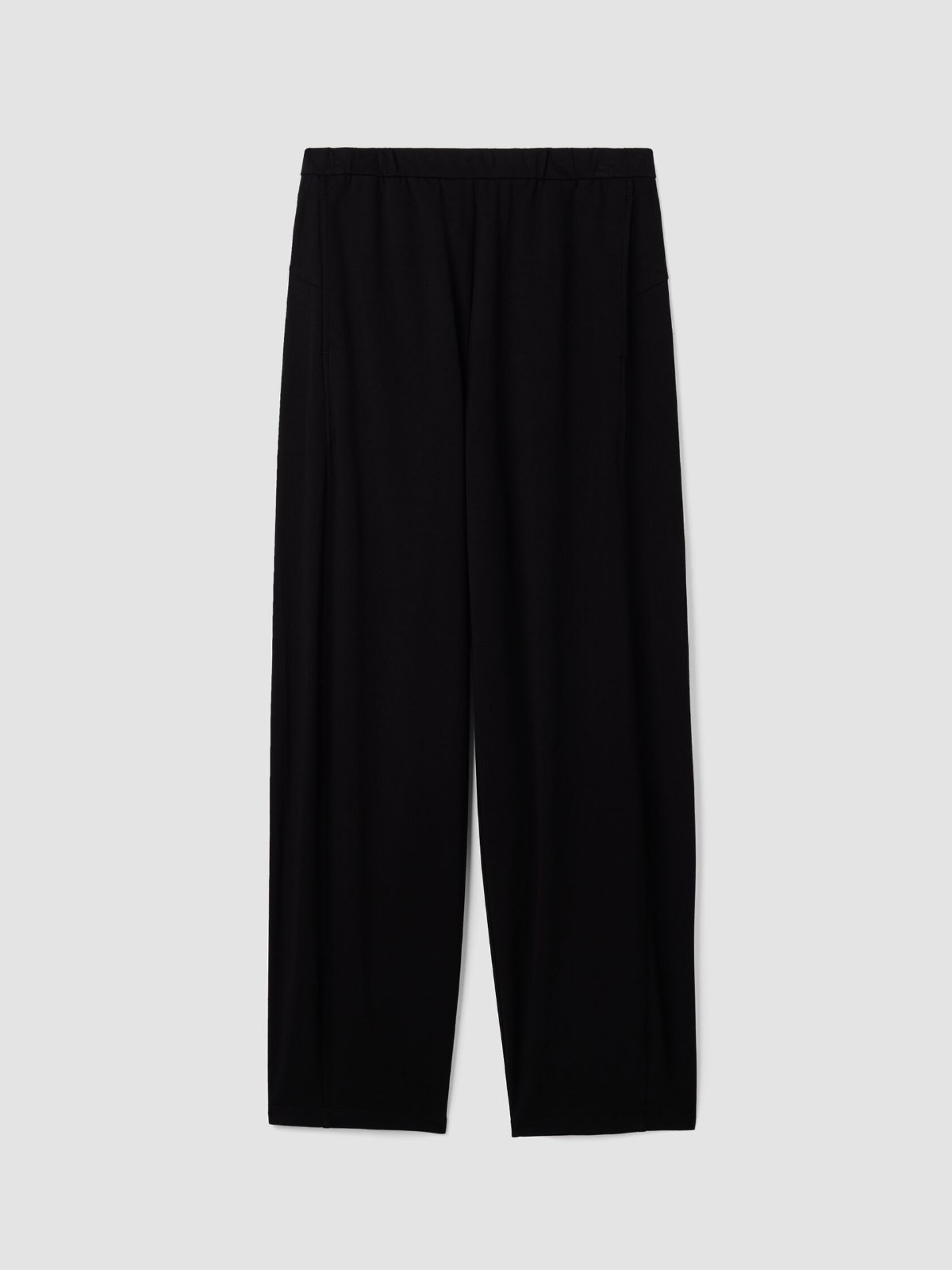 NEW Eileen Fisher Tencel Stretch Jersey Lantern Pants in Black SZ S  #P4128