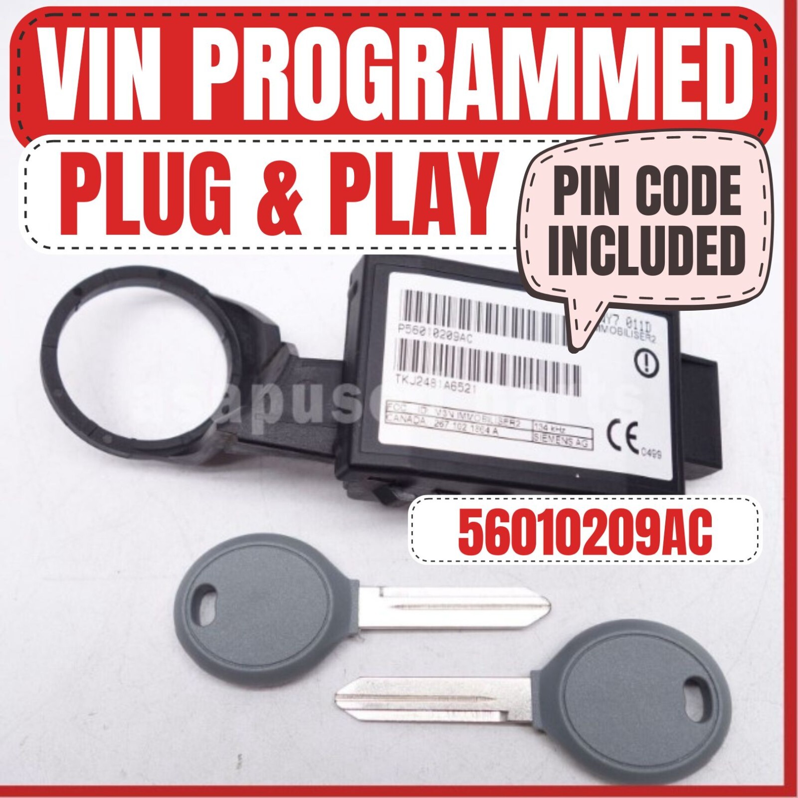 📮2001-2006 Jeep Wrangler 2002-2004 Liberty MODULE 56010209AC Plug N Go..