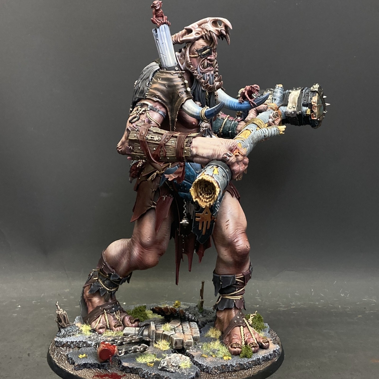 Warhammer AOS Sons of Behemat King Brodd Mega-Gargant Custom Pro Painted Warhammer AOS Sons of Behemat King Brodd Mega-Gargant Custom Pro Painted