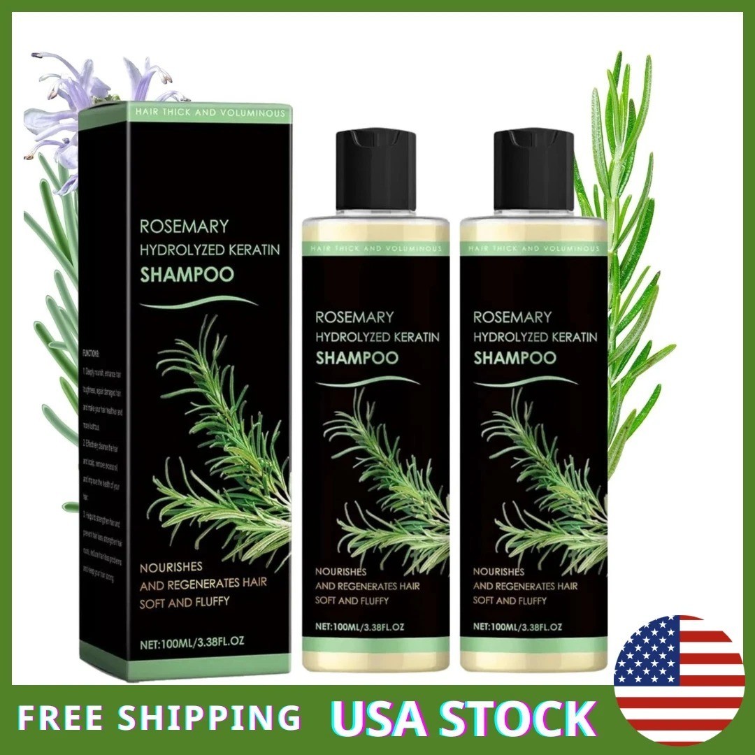 Tgideas Organic Rosemary Hair Growth Shampoo for Women and Men-Natural 2PC Tgideas Organic Rosemary Hair Growth Shampoo for Women and Men-Natural 2PC