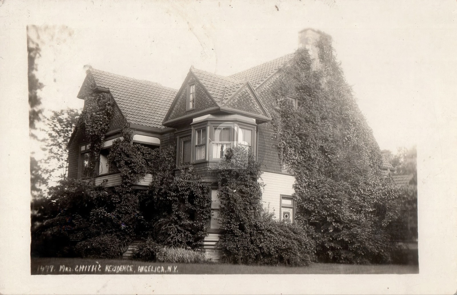 1913 Smith's Residence House Mansion Angelica New York NY RPPC Postcard COPY 1913 Smith's Residence House Mansion Angelica New York NY RPPC Postcard COPY