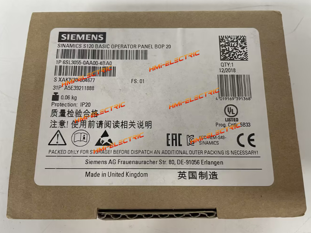 1PC NEW 6SL3055-0AA00-4BA0 Siemens BOP20 Basic Operator Panel