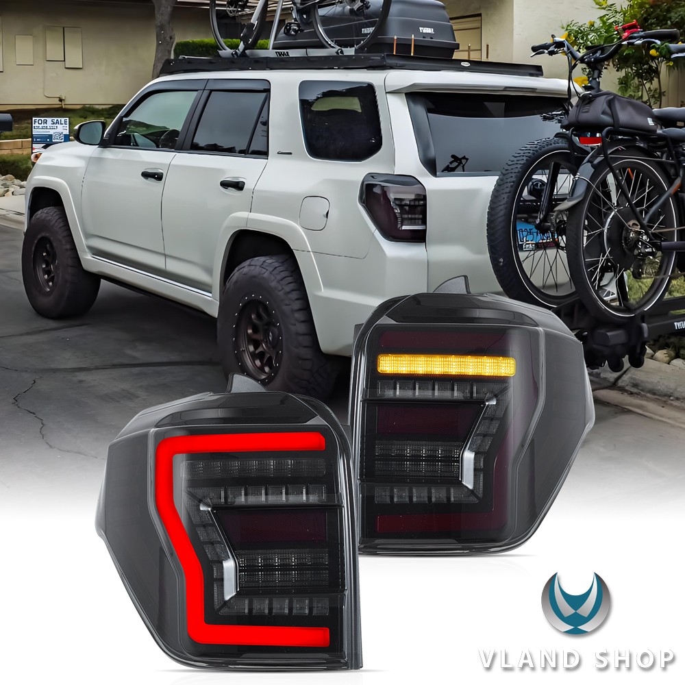 Smoked Tail Lights For 2010-2023 Toyota 4Runner TRD SR5 W/Startup &Sequential