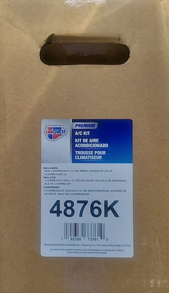 CarQuest A/C Kit 4876k 2006-2008 Honda Civic