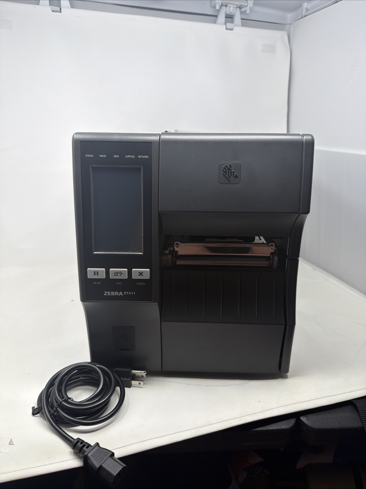Zebra ZT411 ZT41142-T010000Z Thermal Barcode Label Printer Used Zebra ZT411 ZT41142-T010000Z Thermal Barcode Label Printer Used