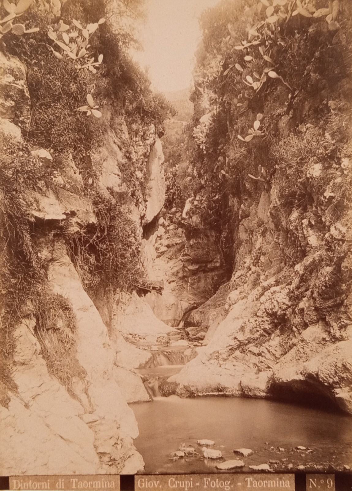 Giovanni Crupi, Surroundings of Taormina, No. 9, albumin photo, 1890 Ca.