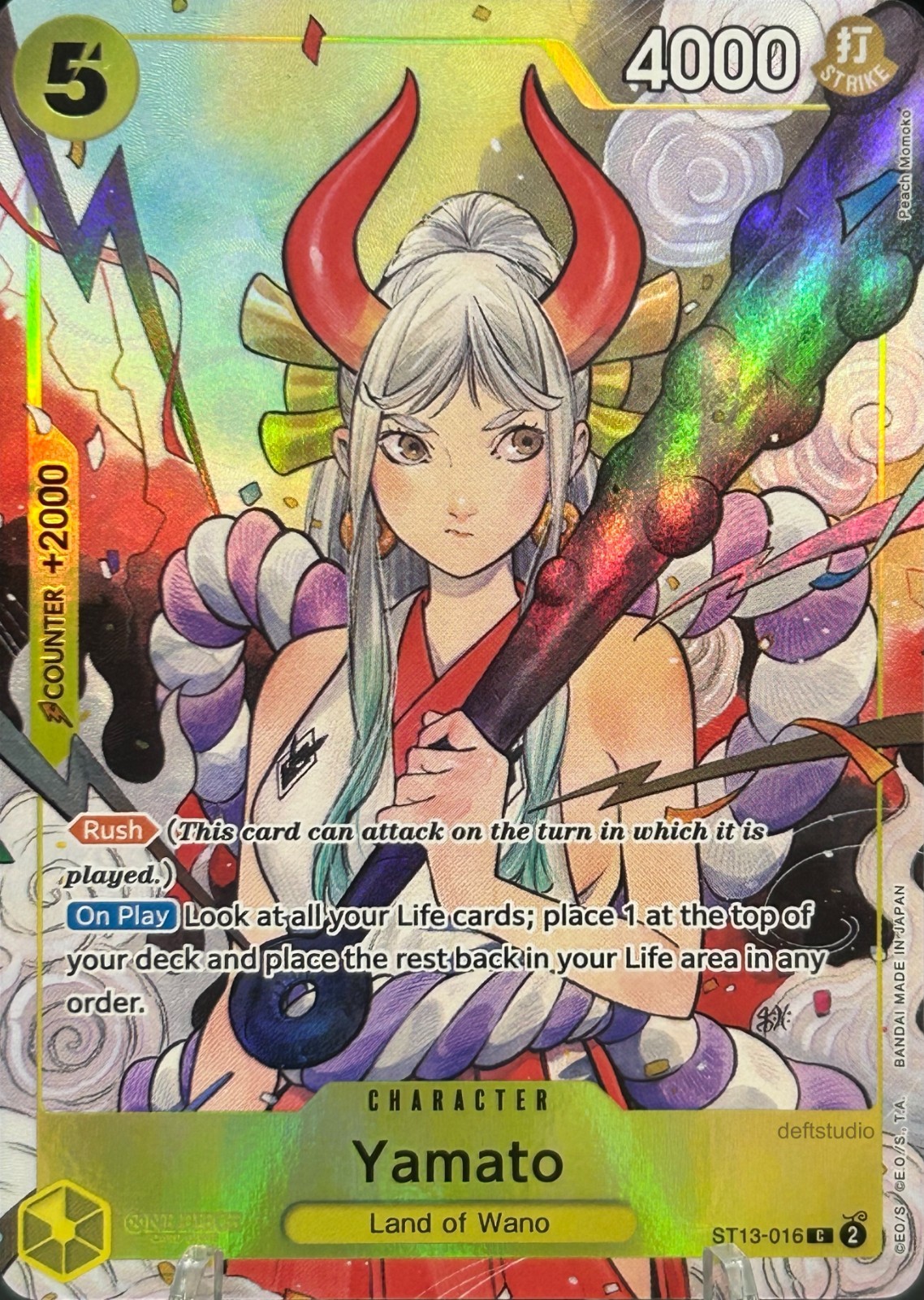 • Yamato • ST13-016 Full Art Holo Illustration Box Vol.2 One Piece TCG NM • Yamato • ST13-016 Full Art Holo Illustration Box Vol.2 One Piece TCG NM
