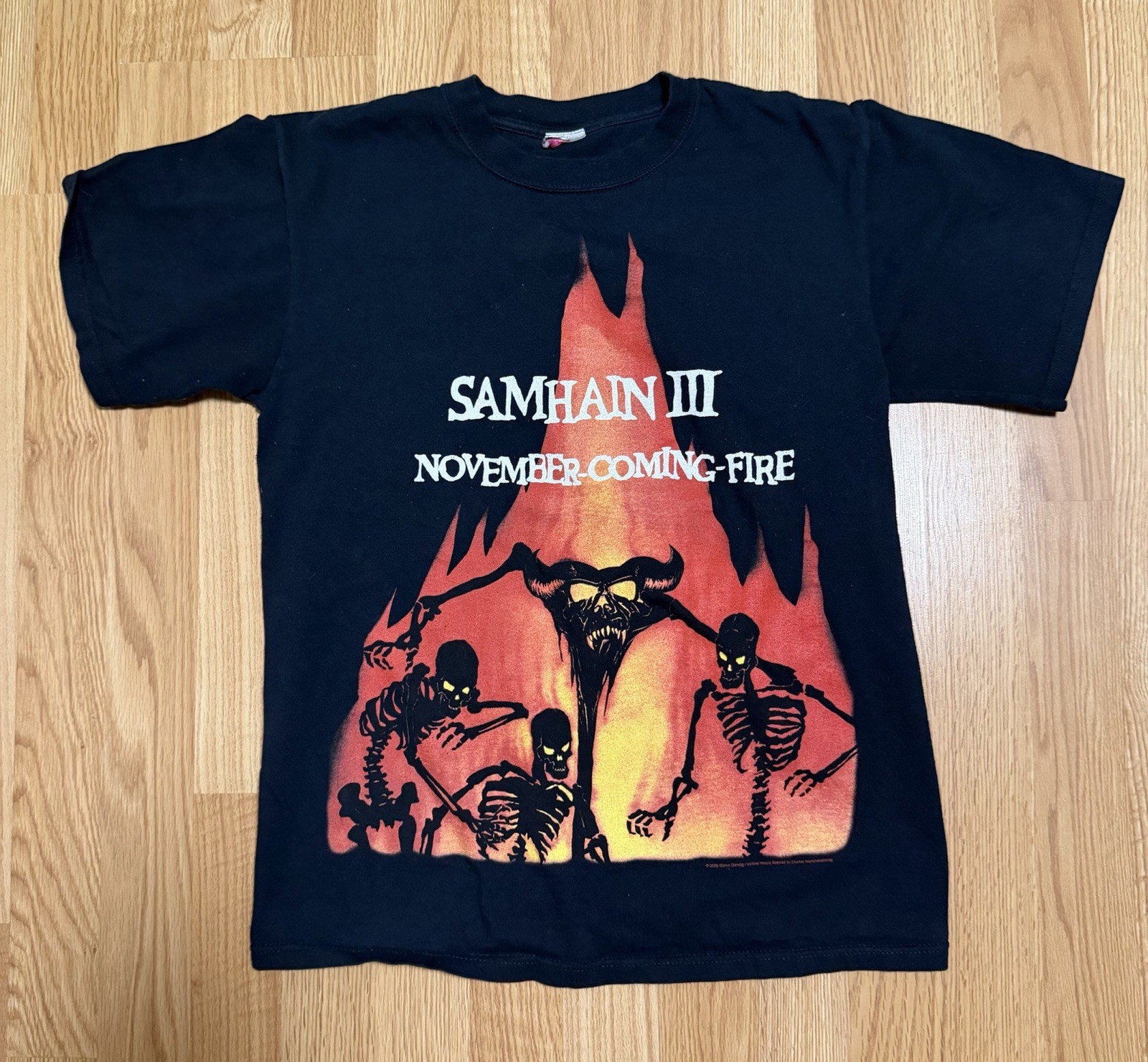 2000s Samhain III November Coming Fire T Shirt Danzig Misfits Black Band Tee 2000s Samhain III November Coming Fire T Shirt Danzig Misfits Black Band Tee