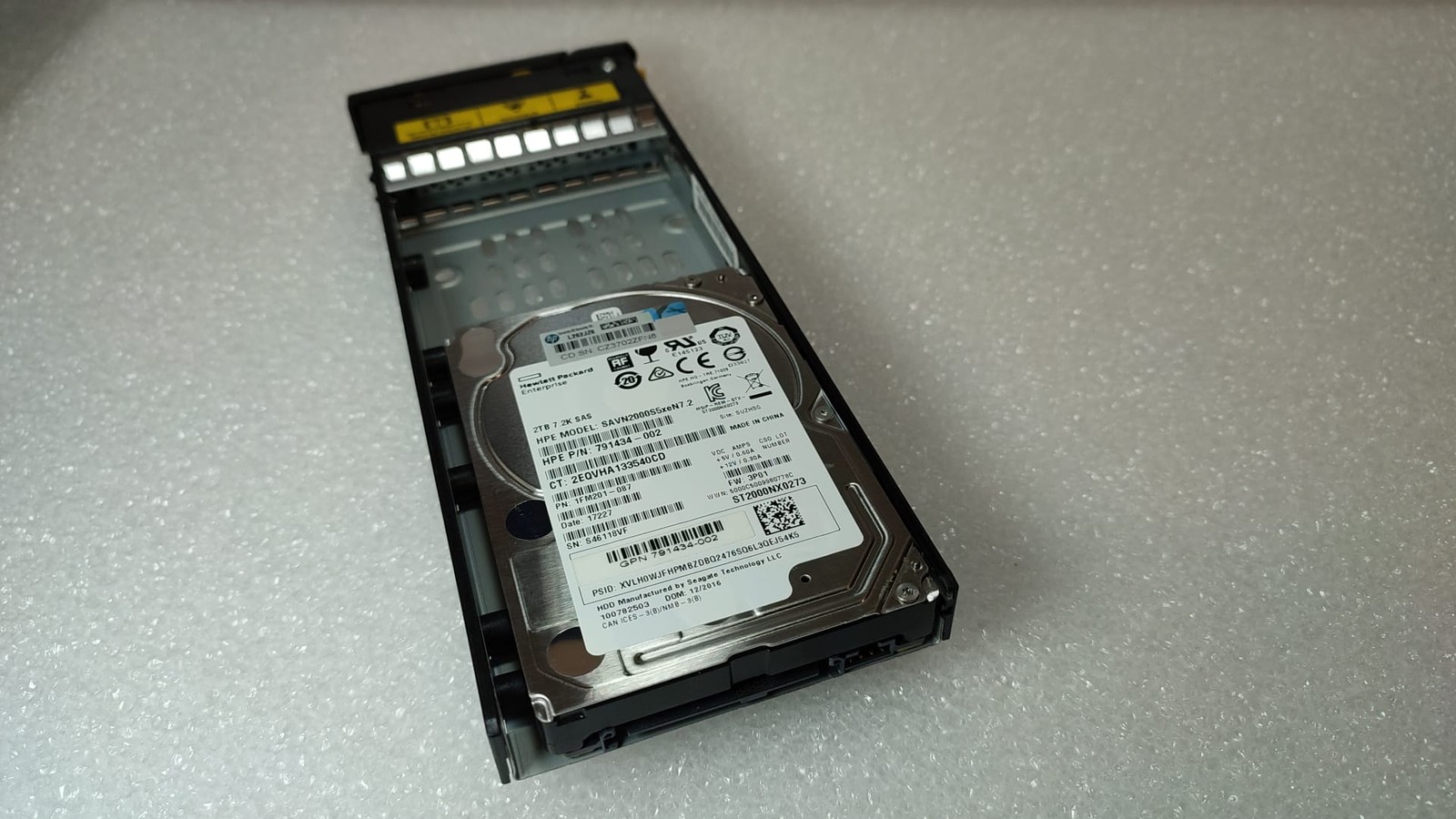 HPE M0S91A 2TB SAS 7.2K SFF SS7000 SG DRV HDD - 814667-001 791434-002