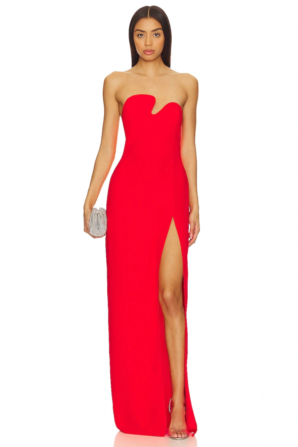HOT DEAL Amanda Uprichard X Revolve Strapless Puzzle Gown, Crimson HOT DEAL Amanda Uprichard X Revolve Strapless Puzzle Gown, Crimson