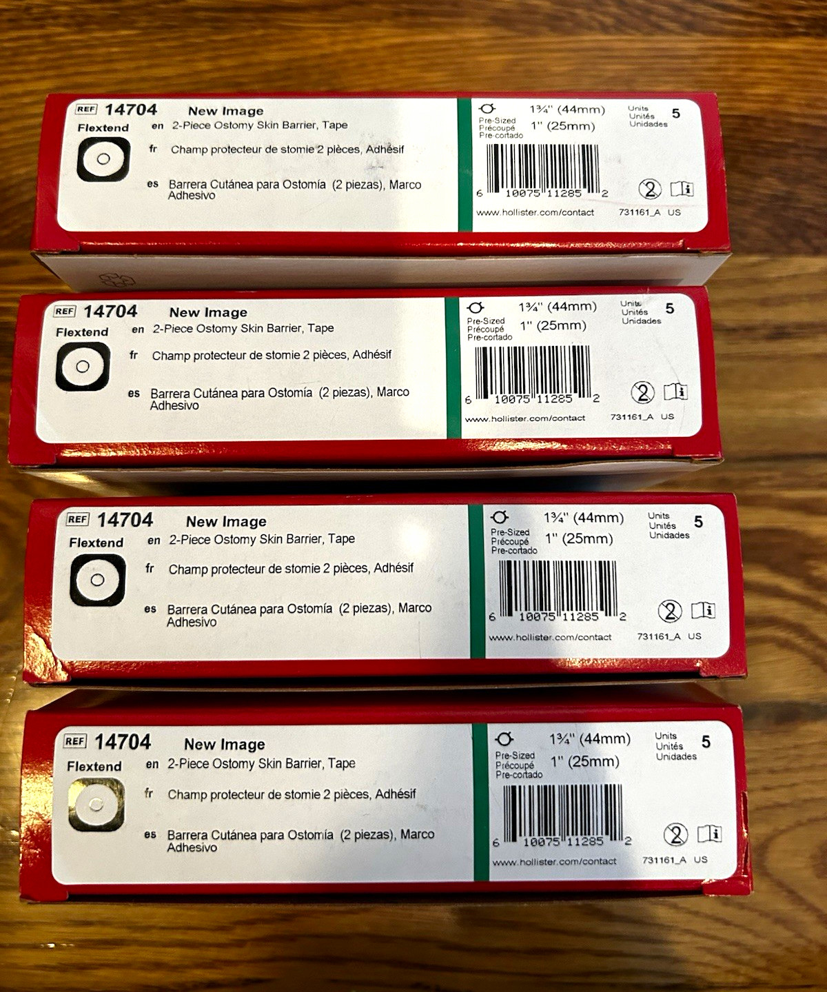 Hollister New Image FlexTend 14704 2-Piece Ostomy Skin Barrier Tape 1\