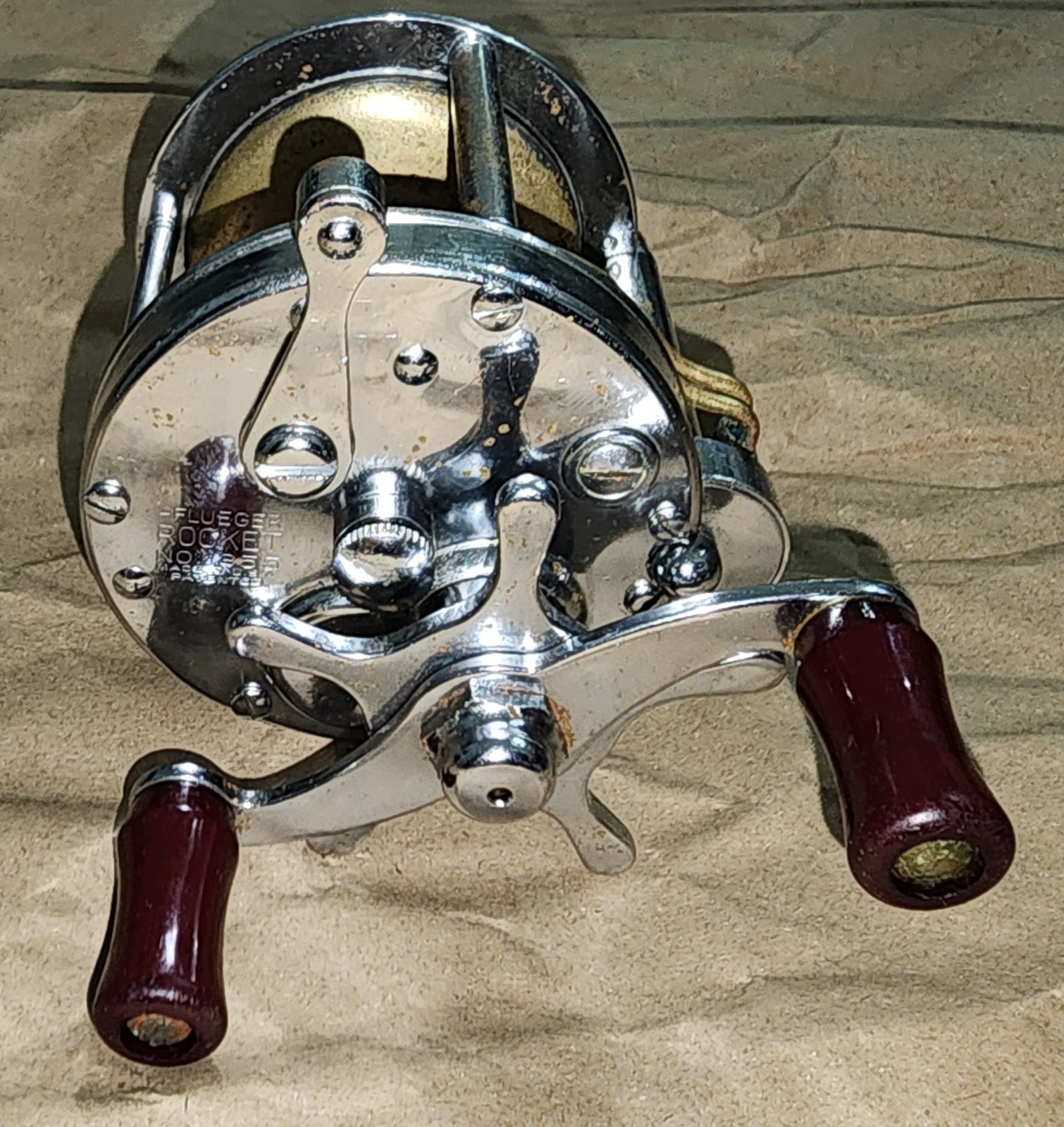 Pflueger Rocket No. 1355 Late Model Vintage Bait Casting Fishing Reel USA Pflueger Rocket No. 1355 Late Model Vintage Bait Casting Fishing Reel USA