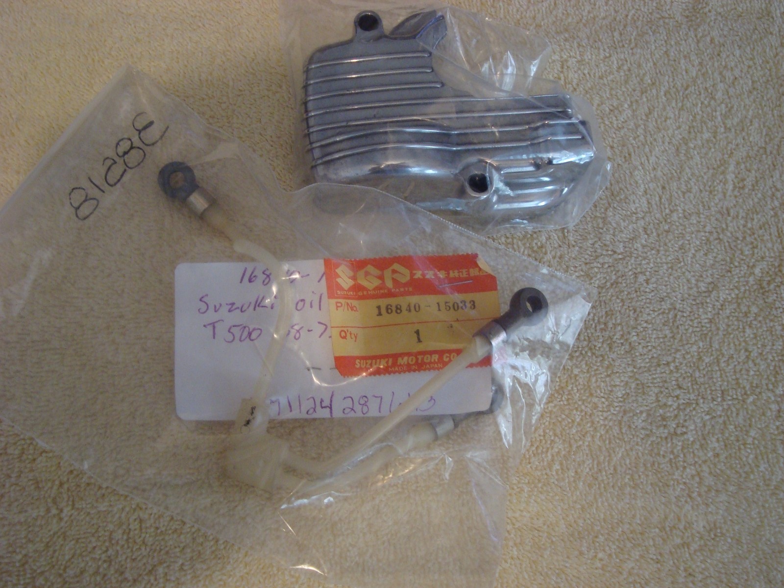GENUINE SUZUKI NOS OIL LINE SET AND COVER