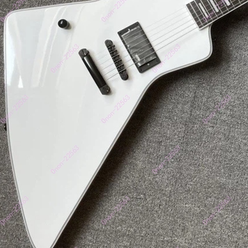 Left-handed Solid Electric Guitar H Pickup Natural Back White No Logo Fast Ship
