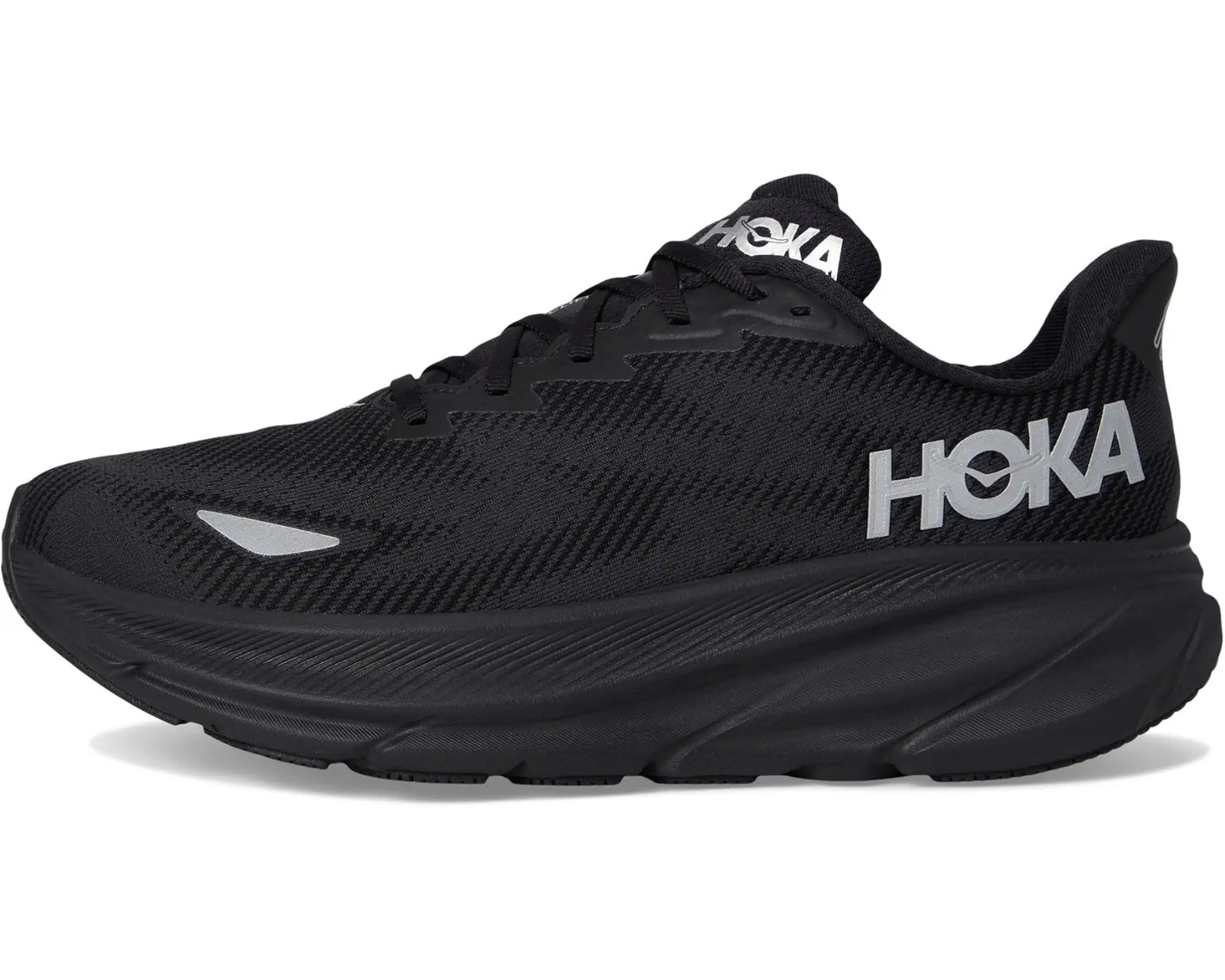 HOKA Men's Clifton 9 GTX® For Running, Black/Black 1, D - Medium, Authentic