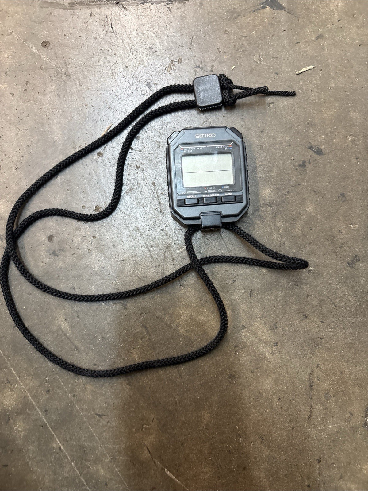 Vintage Seiko S111-5009 Back To The Future Doc Brown Stopwatch Vintage Seiko S111-5009 Back To The Future Doc Brown Stopwatch