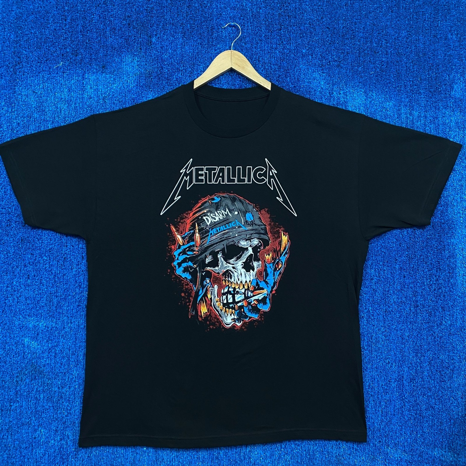 Metallica Disarm Skeleton Soldier Poster Heavy Metal Tee XXL Metallica Disarm Skeleton Soldier Poster Heavy Metal Tee XXL