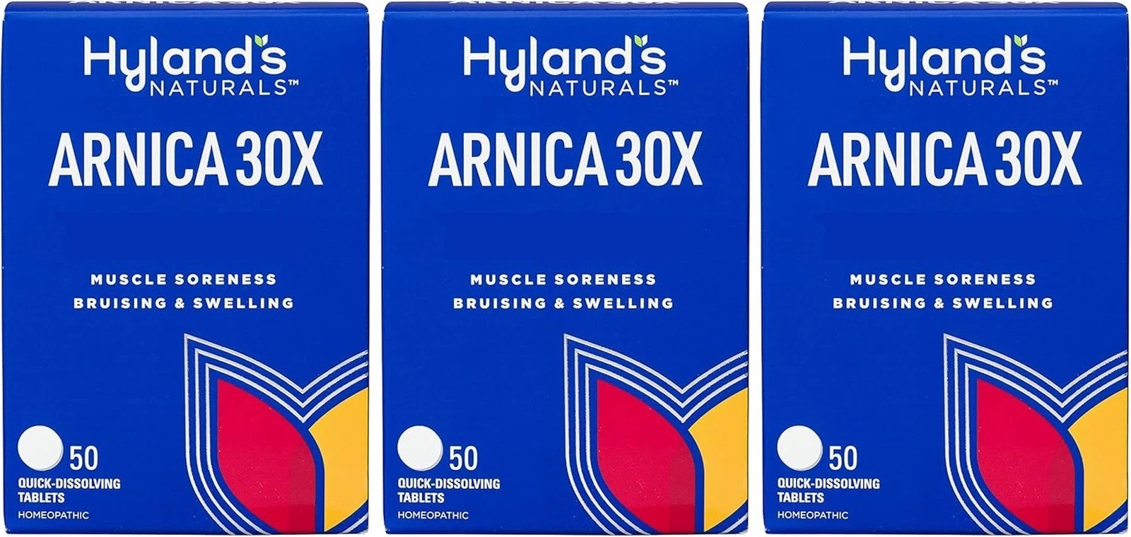 Hyland's Arnica 30x 50 Tablets (3 Pack = 150 Tablets), Bruising, Swelling, Mu... Hyland's Arnica 30x 50 Tablets (3 Pack = 150 Tablets), Bruising, Swelling, Mu...