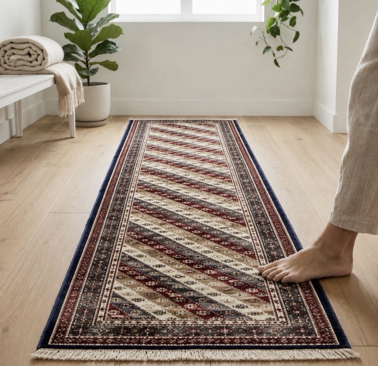 Kazak Vintage Hand-Knotted Area Rug 9'9 Kazak Vintage Hand-Knotted Area Rug 9'9