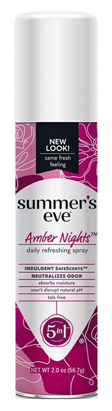 Summers Eve Freshening Spray 2oz Amber Nights