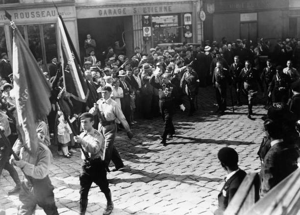 Jean Renaud Leader Of The French Solidarity In France Around 1935 Old Photo