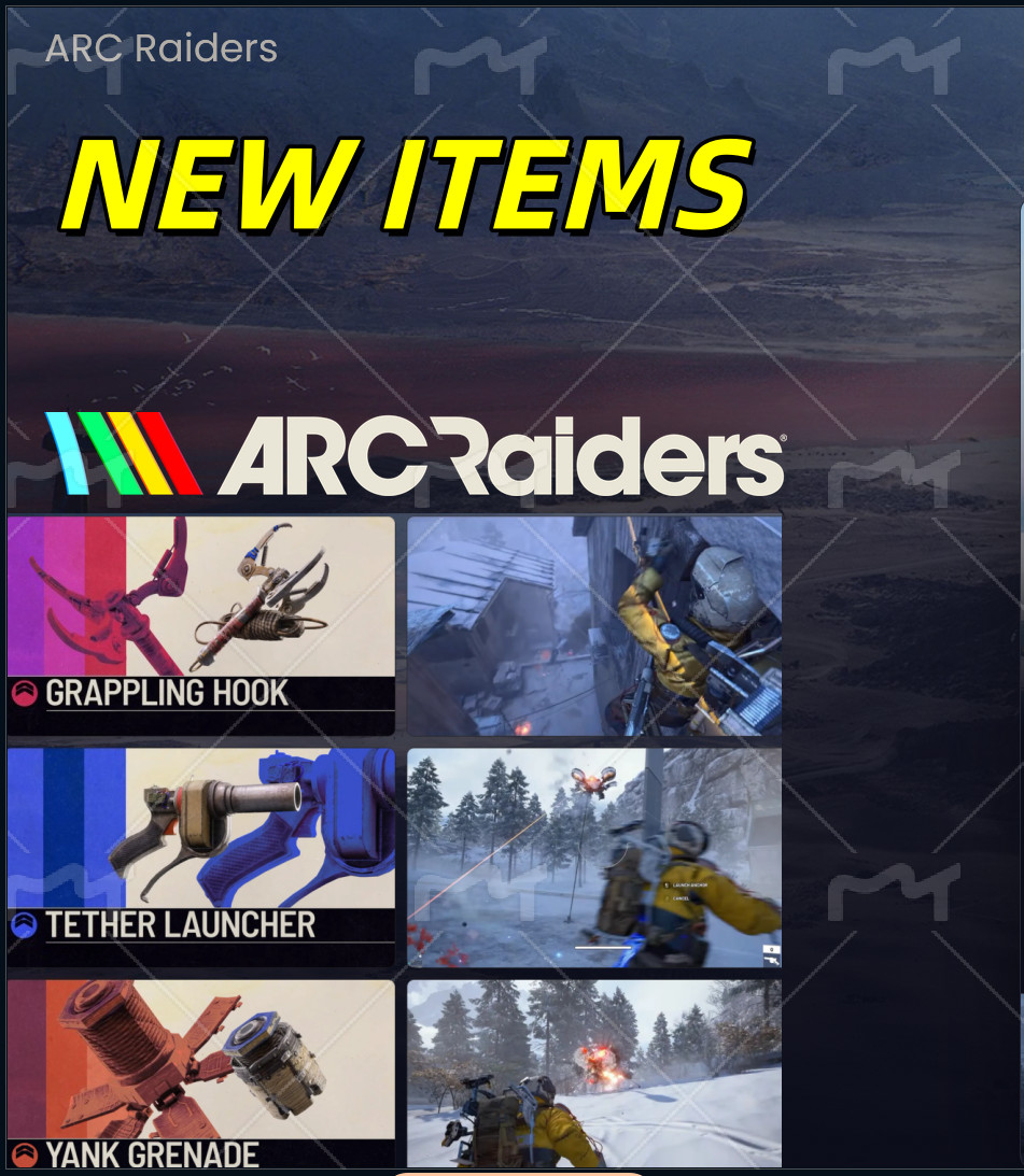 ARC Raiders NEW Blueprints Design Crafting Materials Weapons🚀Virtual Item