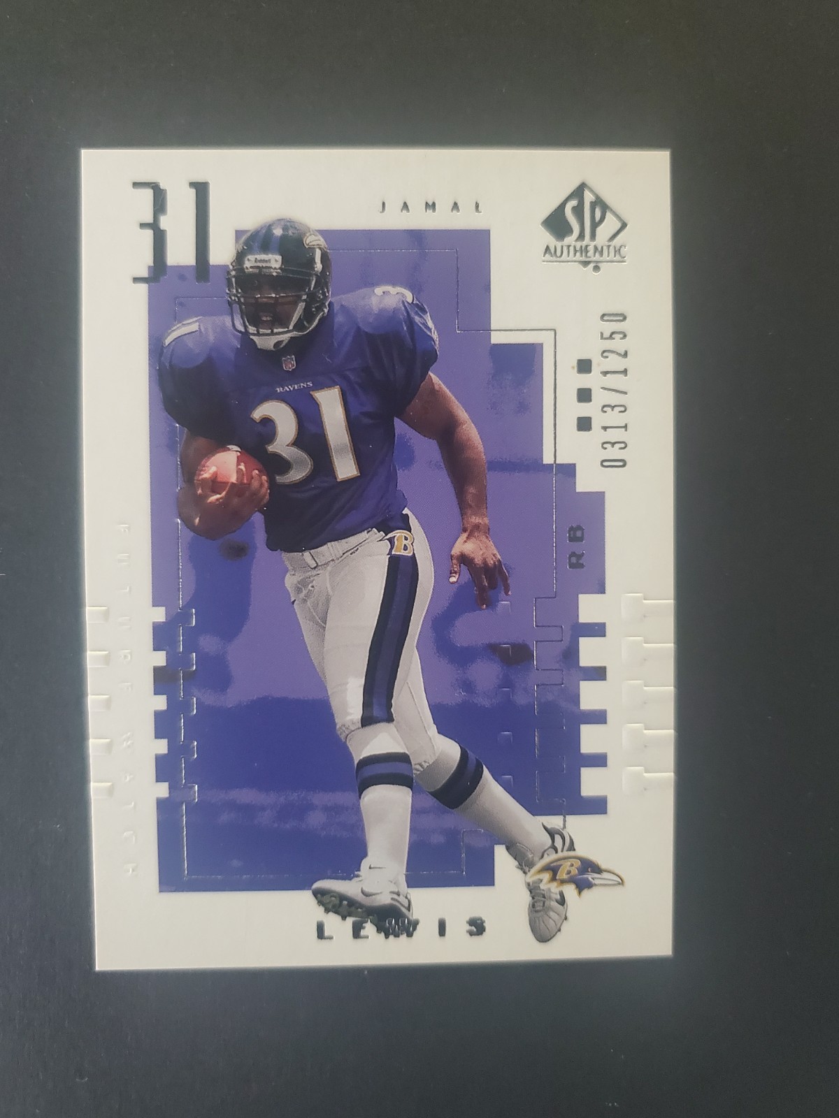 2000 SP Authentic Future Watch Jamal Lewis RC #132 313/1250 Ravens 2000 SP Authentic Future Watch Jamal Lewis RC #132 313/1250 Ravens