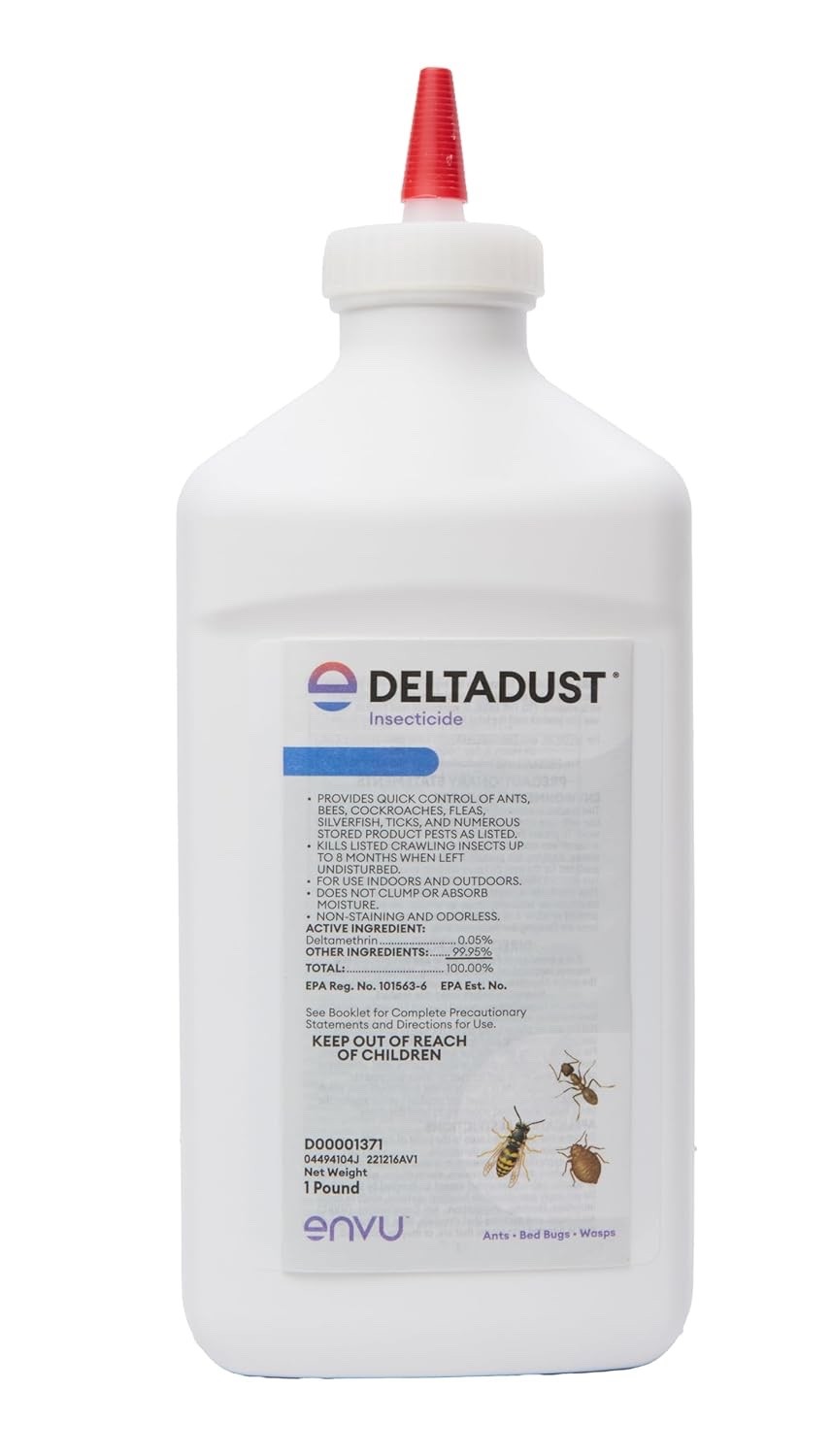 DeltaDust Insecticide 1 lb | Waterproof Pest Control for Ants, Roaches and Spide DeltaDust Insecticide 1 lb | Waterproof Pest Control for Ants, Roaches and Spide