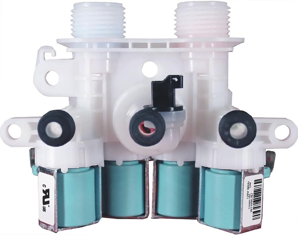 Whirlpool Original W11165546 New OEM Genuine Kenmore Washer Water Inlet Valve Whirlpool Original W11165546 New OEM Genuine Kenmore Washer Water Inlet Valve