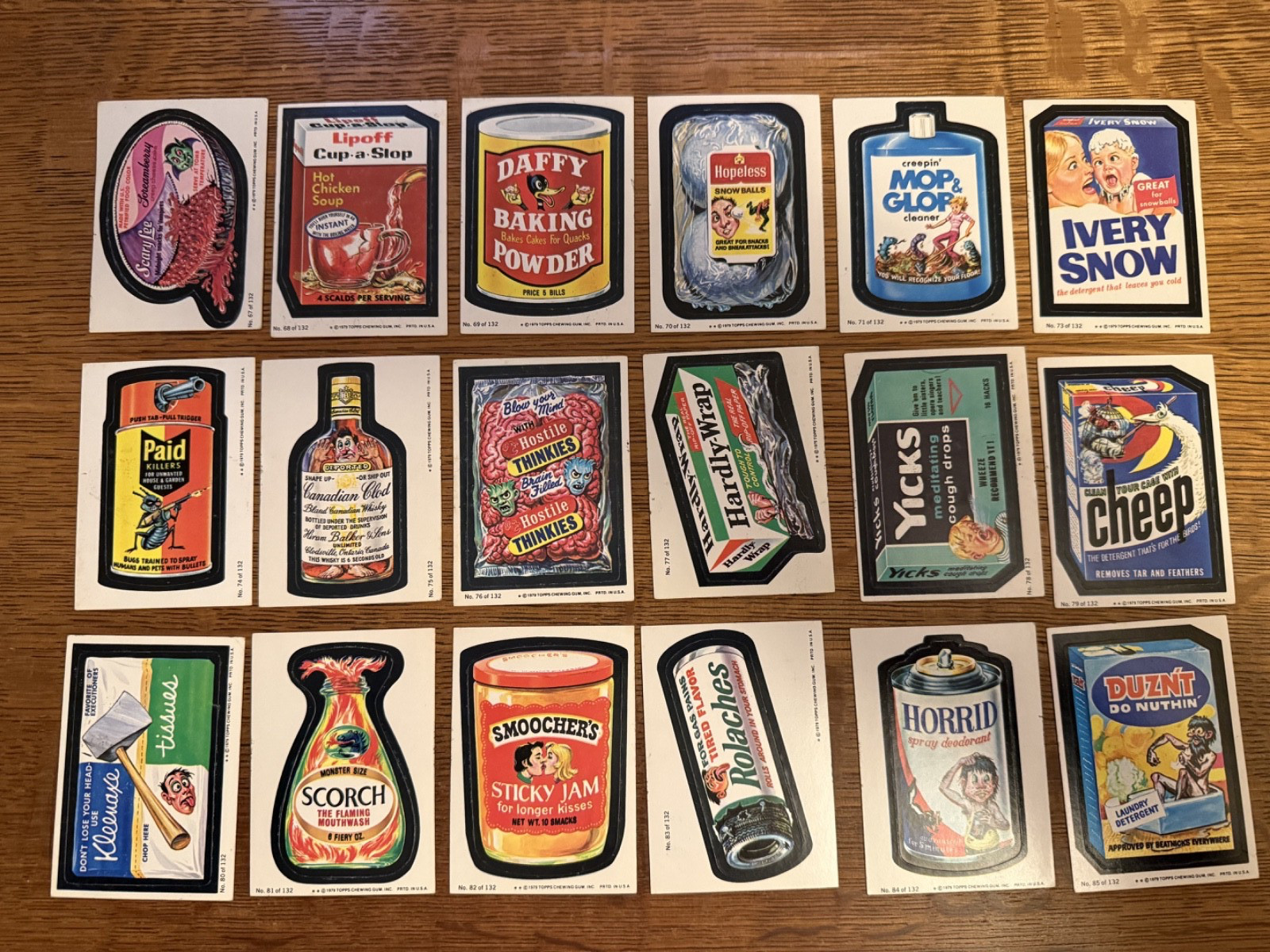 Vintage 1979-1980 Topps Wacky Packages Stickers - Lot Of 101 Different Stickers Vintage 1979-1980 Topps Wacky Packages Stickers - Lot Of 101 Different Stickers