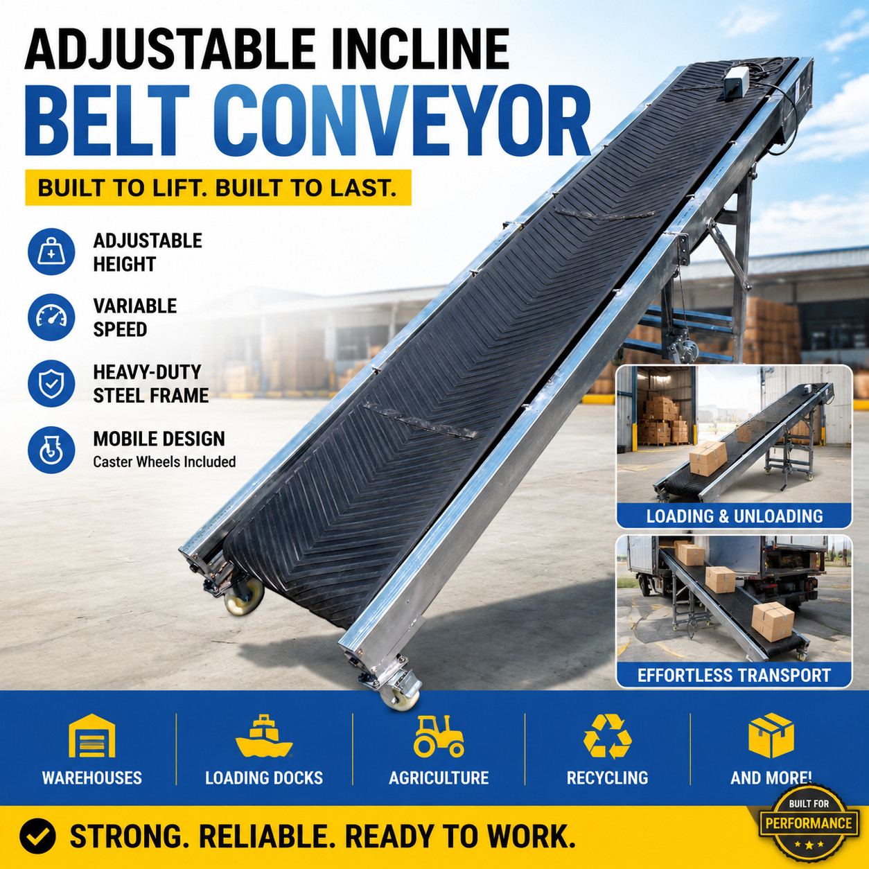 110V Inclined Belt Conveyor Production Line Climbing Conveyor Feeding Machine
