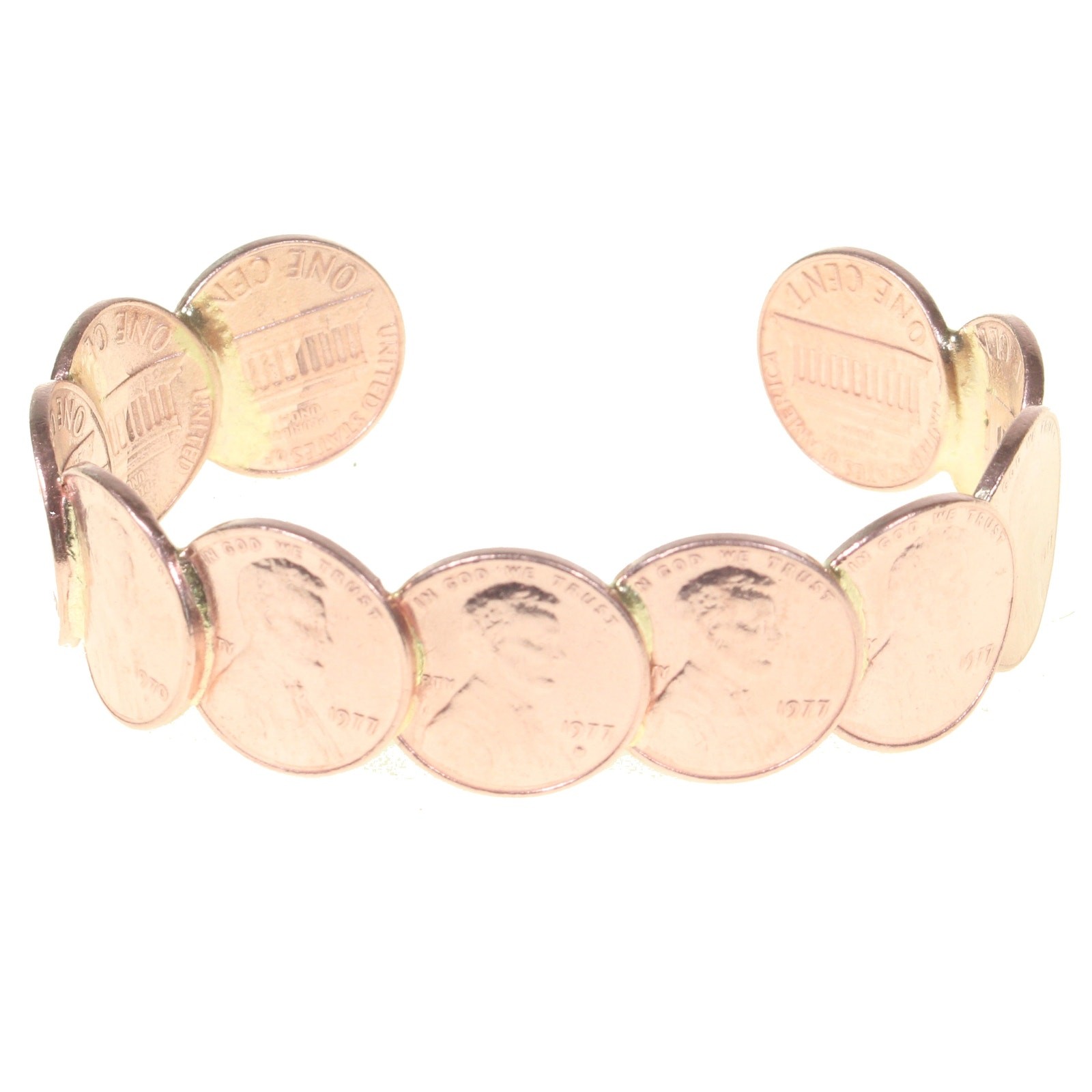 Copper Penny Bracelet Never-Broke® - Welded Copper Pennies Copper Penny Bracelet Never-Broke® - Welded Copper Pennies