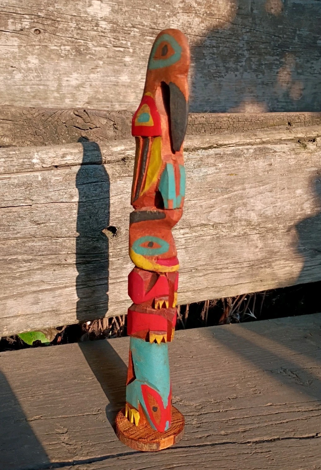 Totem Pole Northwest Coast Antique Nootka Native American Skagway Alaska