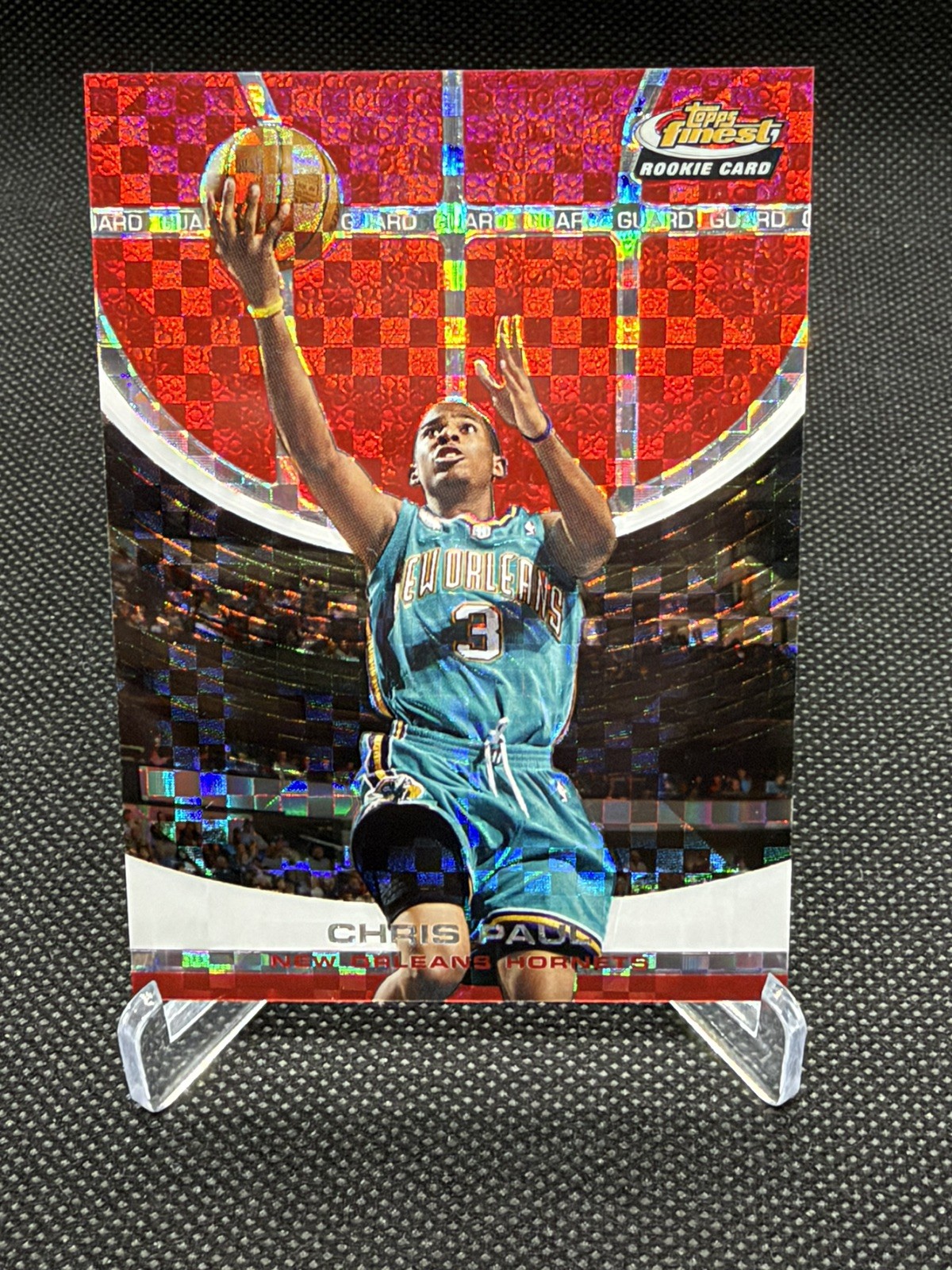 2005-06 Topps Finest Chris Paul RC #106 Red X-Fractor /139 New Orleans Hornets 2005-06 Topps Finest Chris Paul RC #106 Red X-Fractor /139 New Orleans Hornets