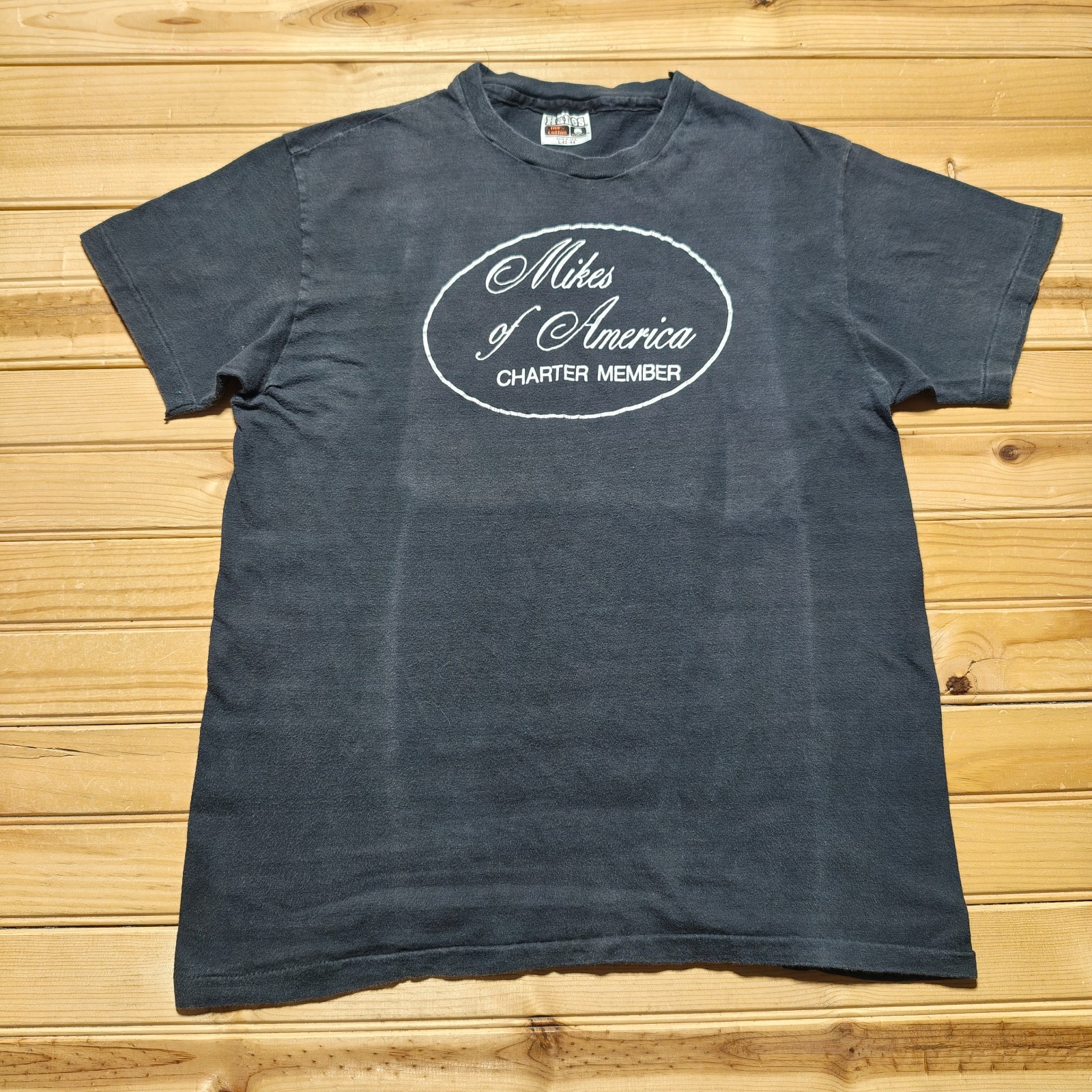 Vintage 70s 80s Hanes Mikes Of America Charter Member Graphic T-Shirt USA Large