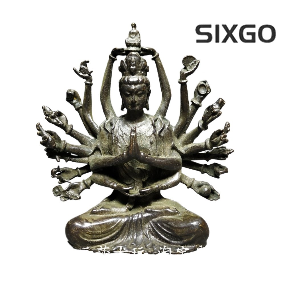 Antique Alloy Thousand Hand Guanyin Buddha Statue Home Desktop Decoration Antique Alloy Thousand Hand Guanyin Buddha Statue Home Desktop Decoration